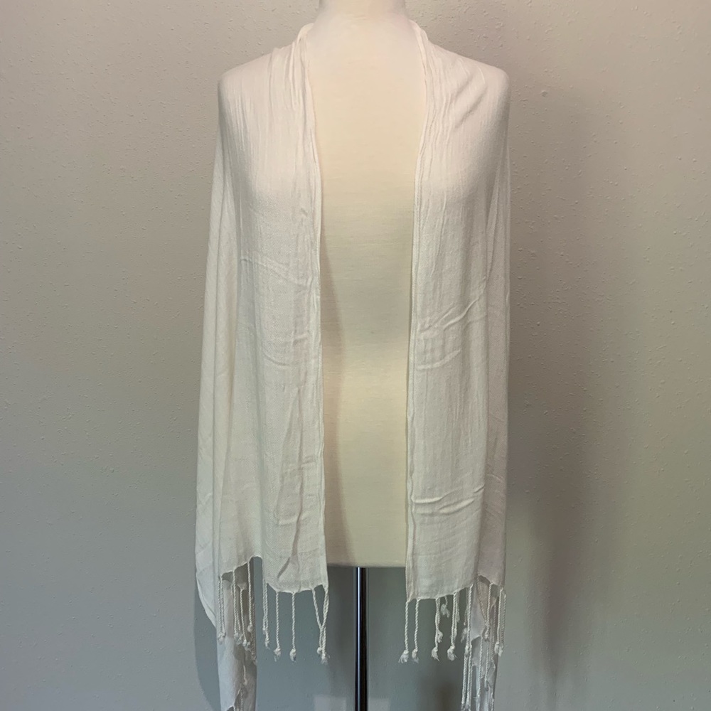 Pashmina Style Scarf White